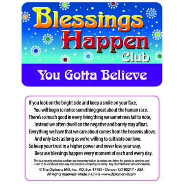 Pocket Card PC032 - Blessings happen club