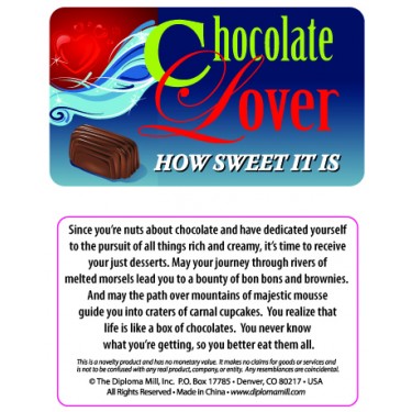 Pocket Card PC047 - Chocolate Lover
