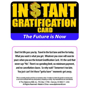 Pocket Card PC048 - Instant gratification card