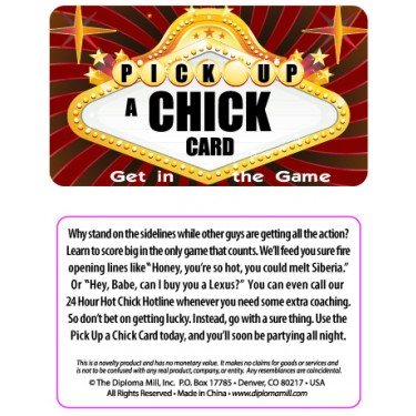 Pocket Card PC053 - Pick up a chick card