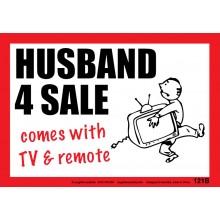 Fun Sign F121B - Husband 4 Sale