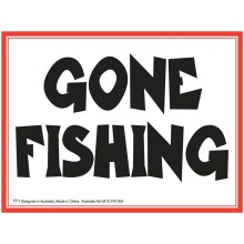 Fridge Magnet 771 - Gone fishing