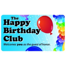 Pocket Card PC001 - The Happy Birthday Club